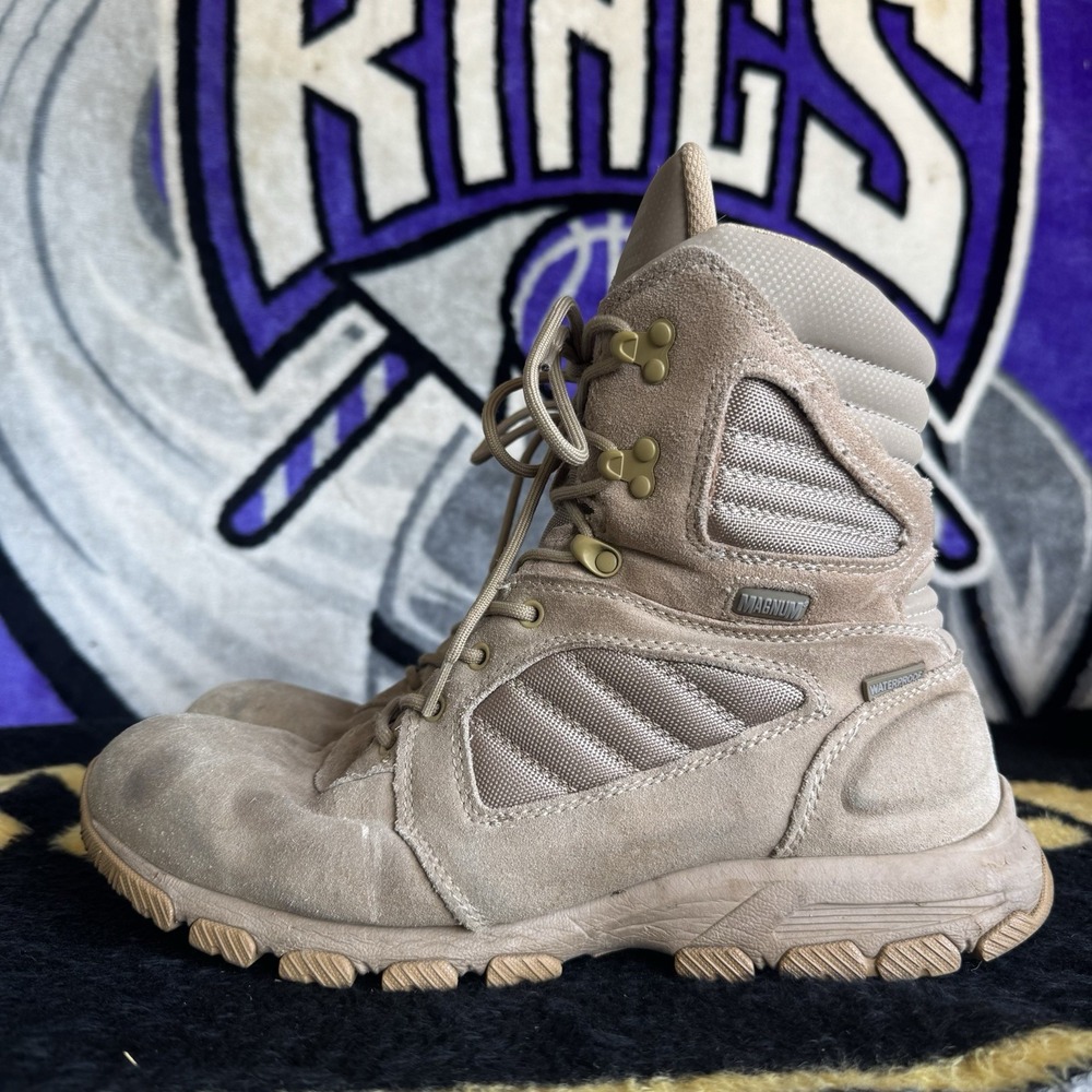Size 13 - Magnum Storm Shield Tactical Boots Tan Leather Men's CM85005M-T